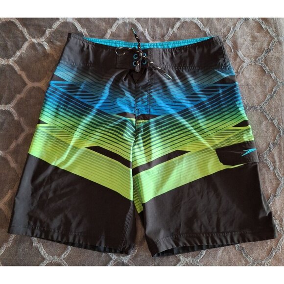 EUC Speedo Men's Crosscut Boardshorts Swimming Trunks/Sz 34 - Picture 1 of 6